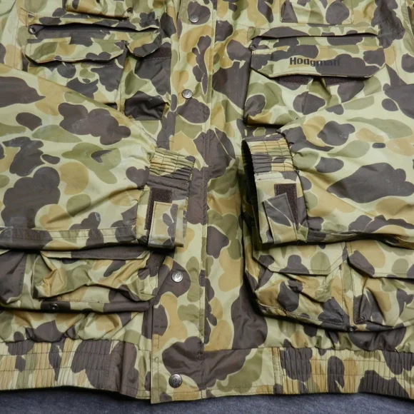 VINTAGE Hodgman Wading Jacket Size XL‎ Duck Frog Camo Nylon Fishing Lakestream - Picture 10 of 16